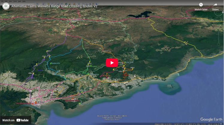 Alternative Cairns Mareeba Range Crossing Road Routes